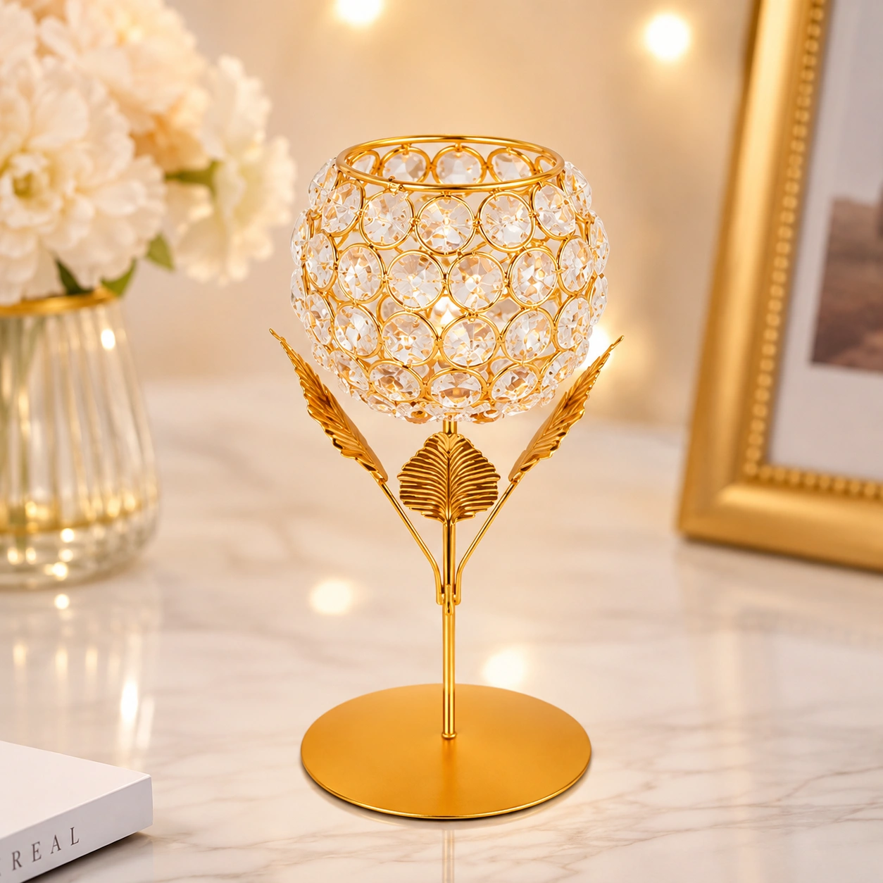 Luxury Crystal Decorative Container Set – Pack of 2