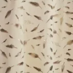 Elegant Velvet Foil Leaf Curtains for Living Room – Set of 2