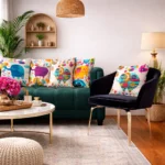 Stylish Digital Design Cushion Covers – Fancy Decorative Set (16x16 Inch, Set of 5)