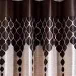 Divine Home Decor Fire Panel Door Curtains – 2 Pieces 7 Feet Length Brown 4 x 7 Ft