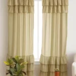 Green - Ethnic Tassel Sheer Window Curtains – Premium Soft Fabric Drapes for Living Room & Bedroom Home Decor