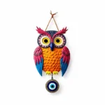 Premium Wooden Owl Wall Hanging – Set of 3 Decorative Wall Decor for Living Room & Bedroom | Multi Color