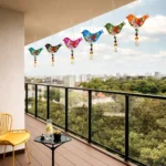 Priscilla Wooden Bird Wall Hanging – Pack of 6 Decorative Birds for Home, Office & Balcony Wall Decor
