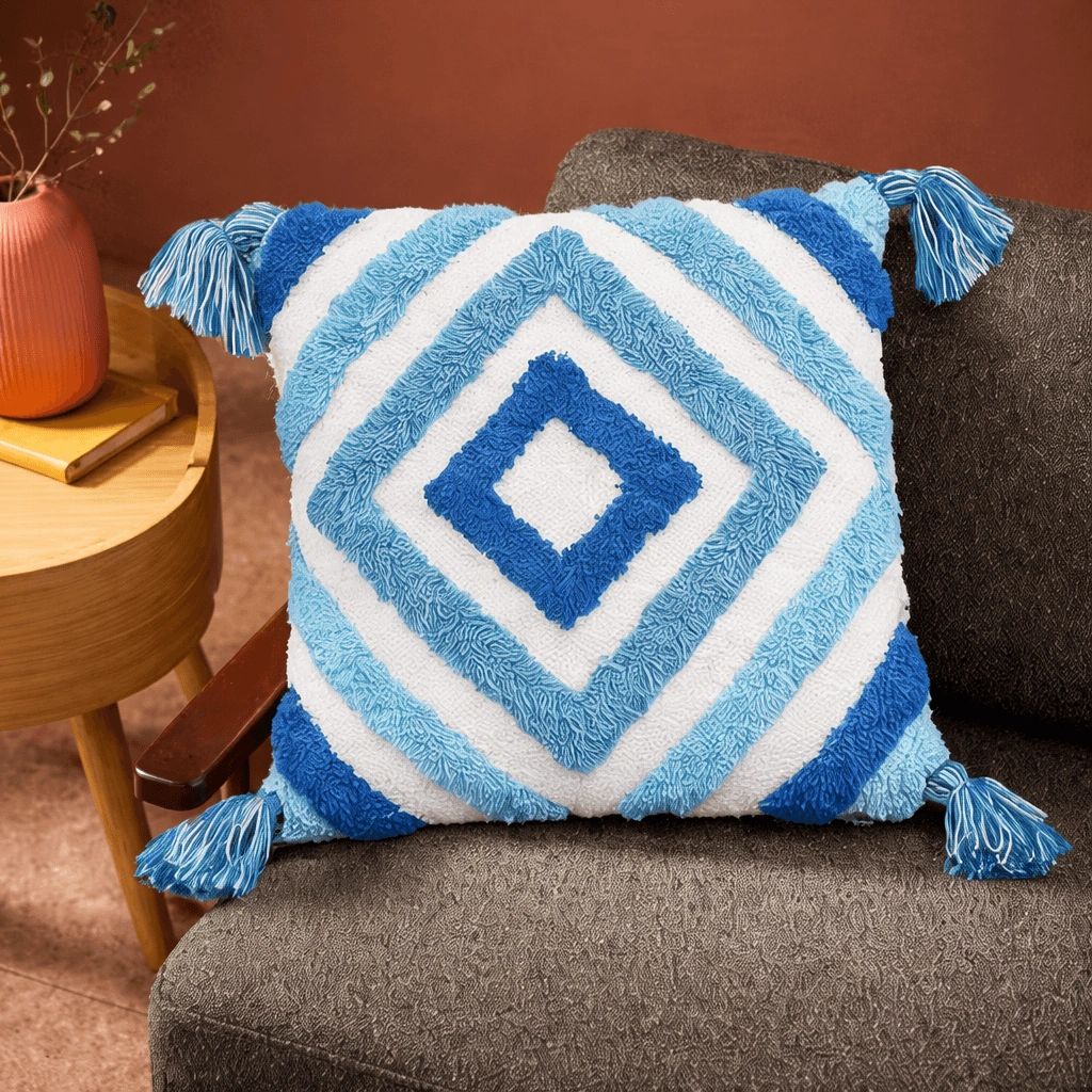 Tufted Diamond Cushion Cover