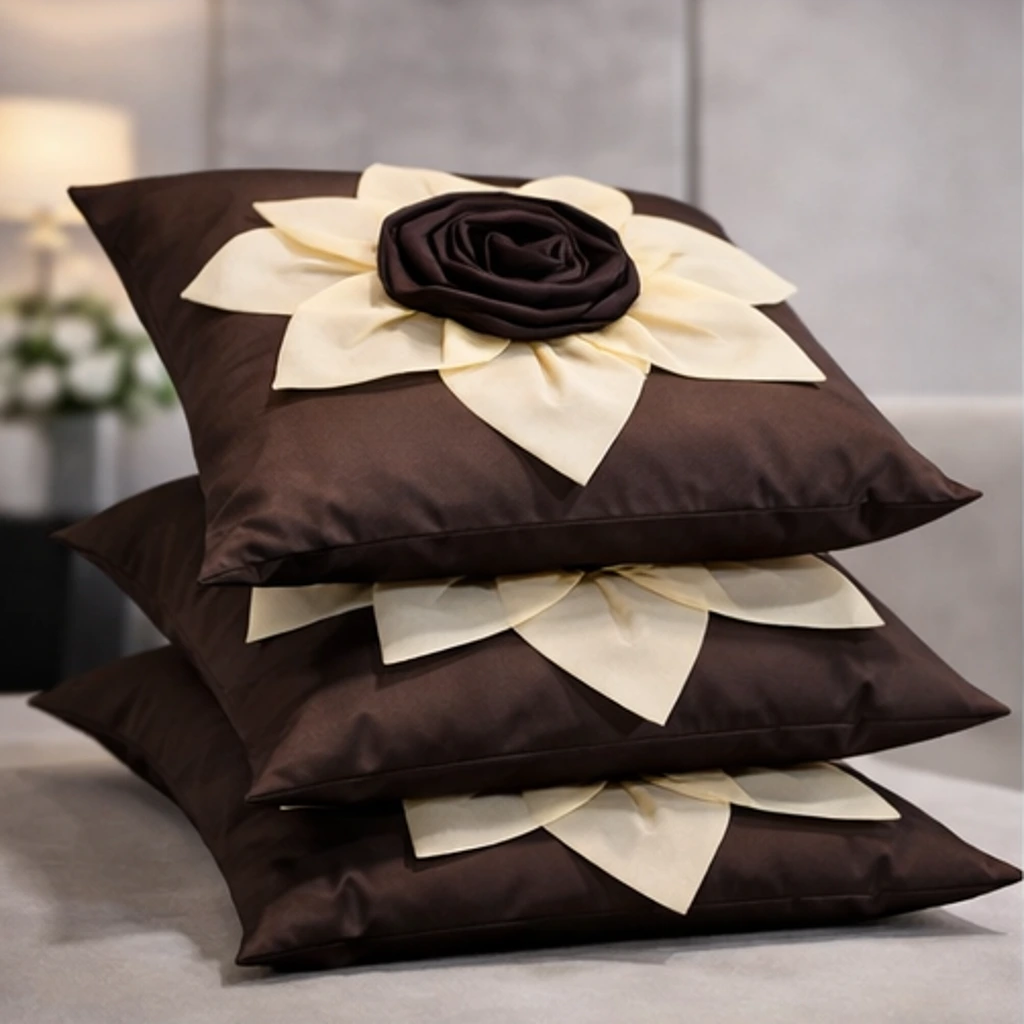 Luxury Silk Cushion Covers – Voguish, Stylish & Elegant Designer Set (40 cm, Set of 5) | Perfect Home Décor