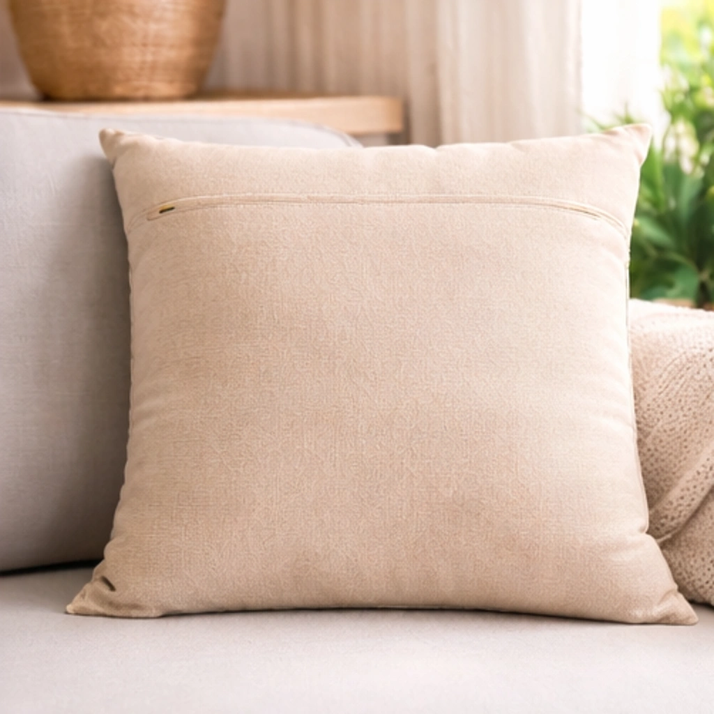 Luxury Quilted Cushion Covers – Soft European Fabric (16x16 Inch, Set of 2) | Premium Sofa Decor