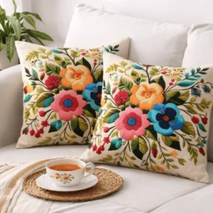 Premium Decorative Quilted Cushion Pillow Cover