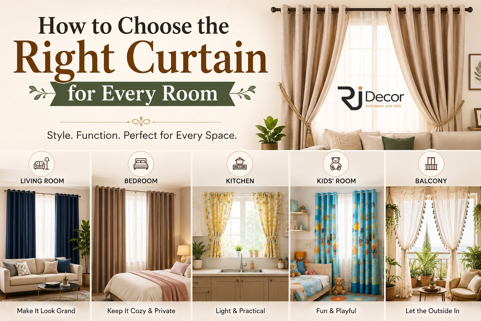 How to Choose the Right Curtain for Every Room
